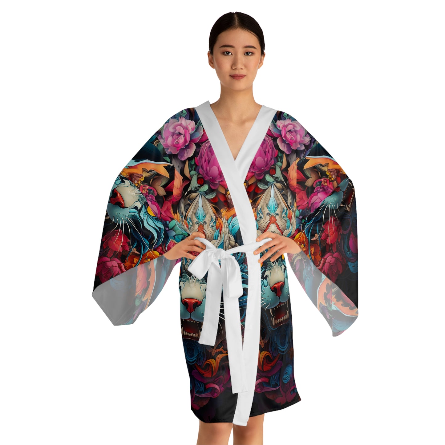 Wildcat Long Sleeve Kimono Robe