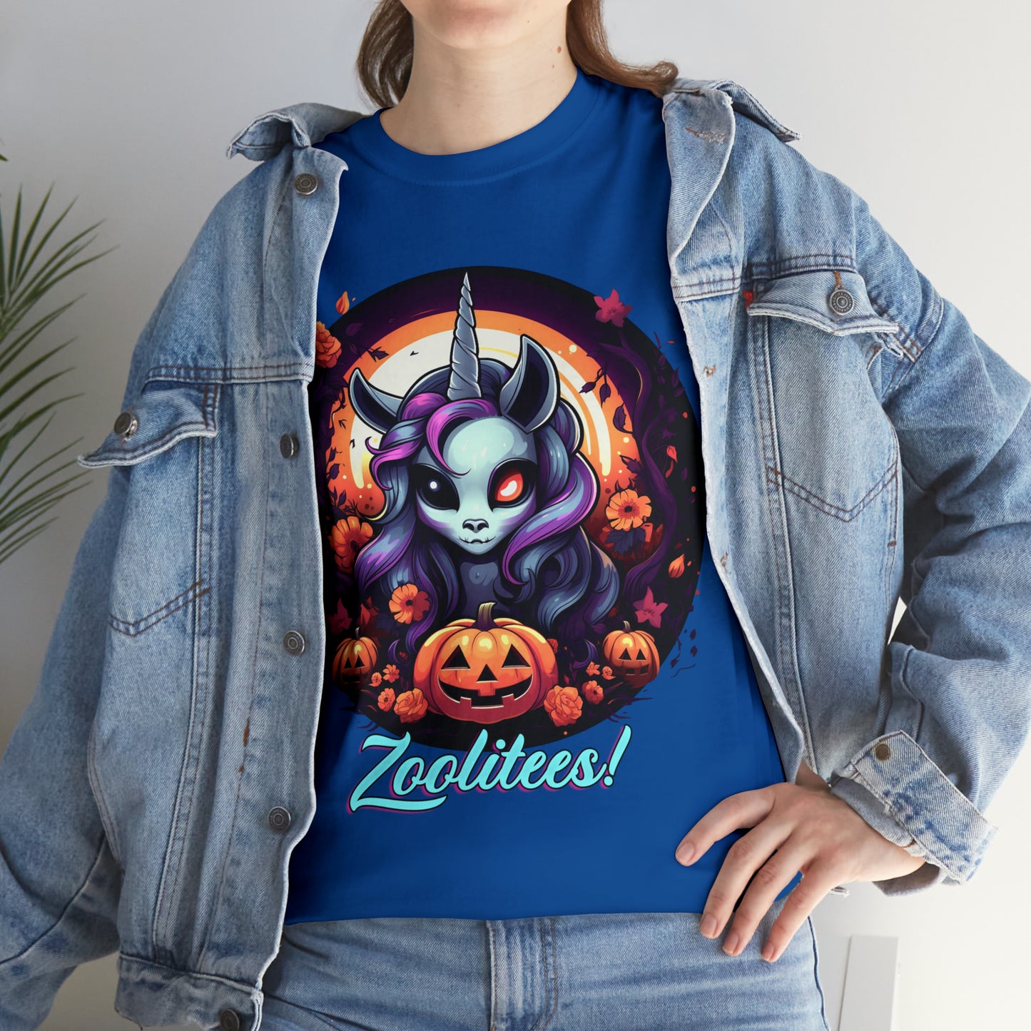 Halloween Unicorn Unisex Heavy Cotton Tee