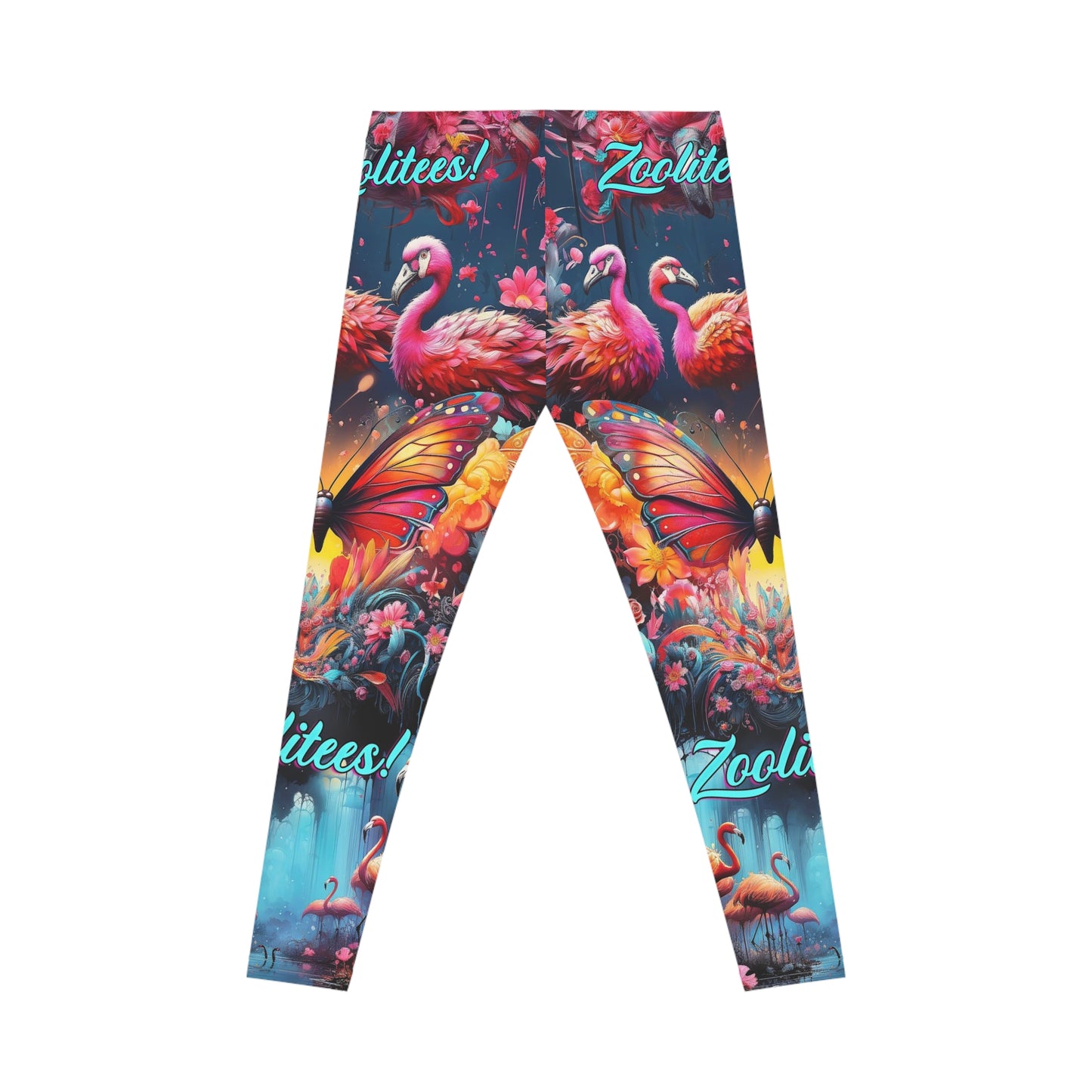 Butterfly Flamingo Women's Casual Leggings