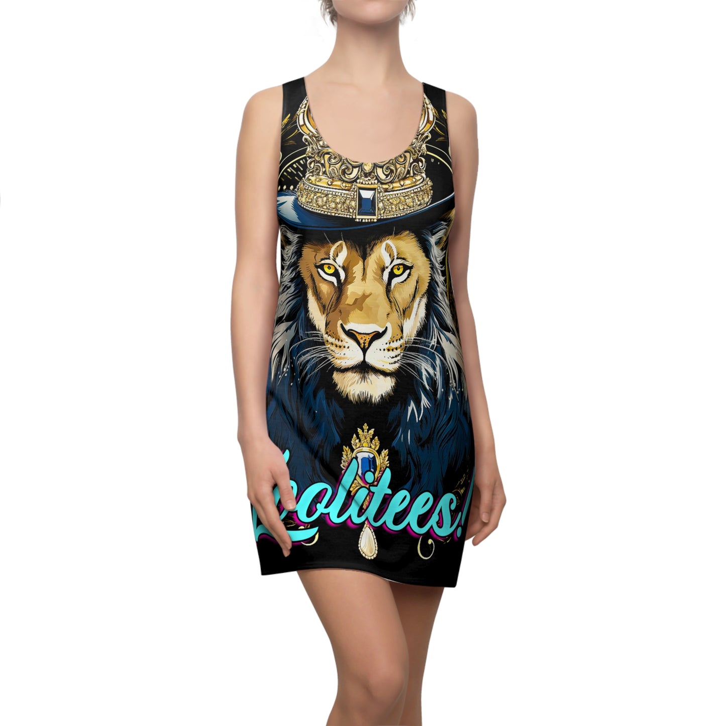 Crown Lion 2 Women's Cut & Sew Racerback Dress