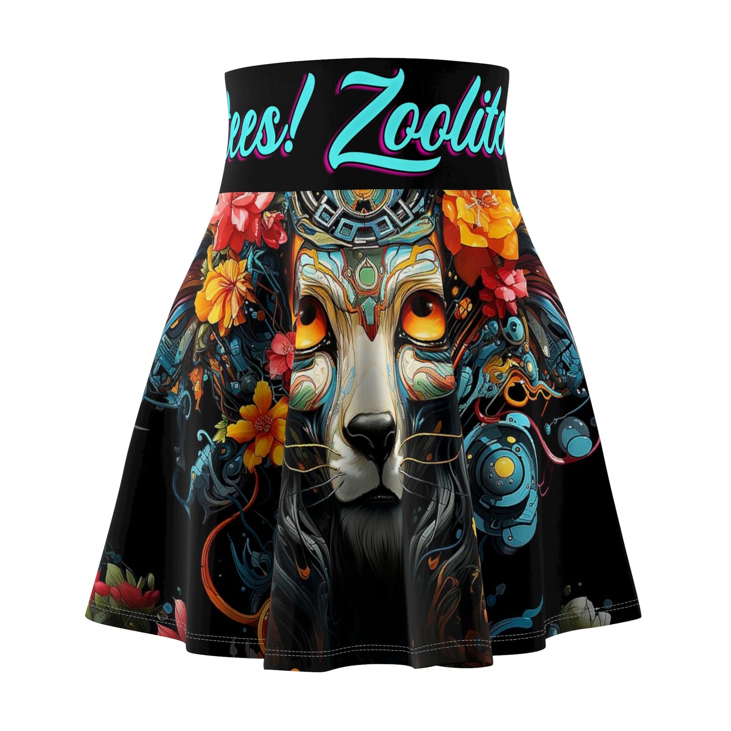 Focused Lion Women's Skater Skirt