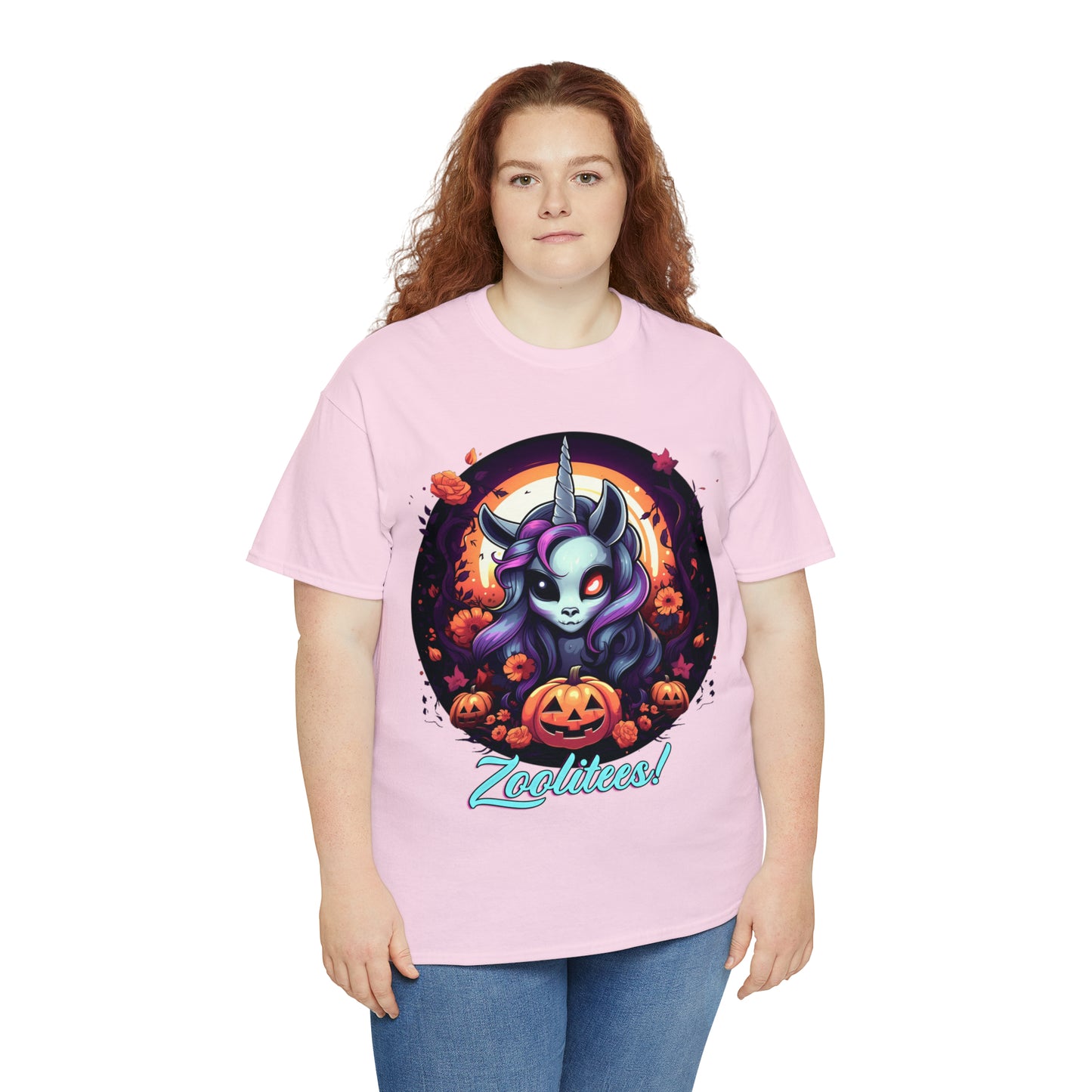 Halloween Unicorn Unisex Heavy Cotton Tee