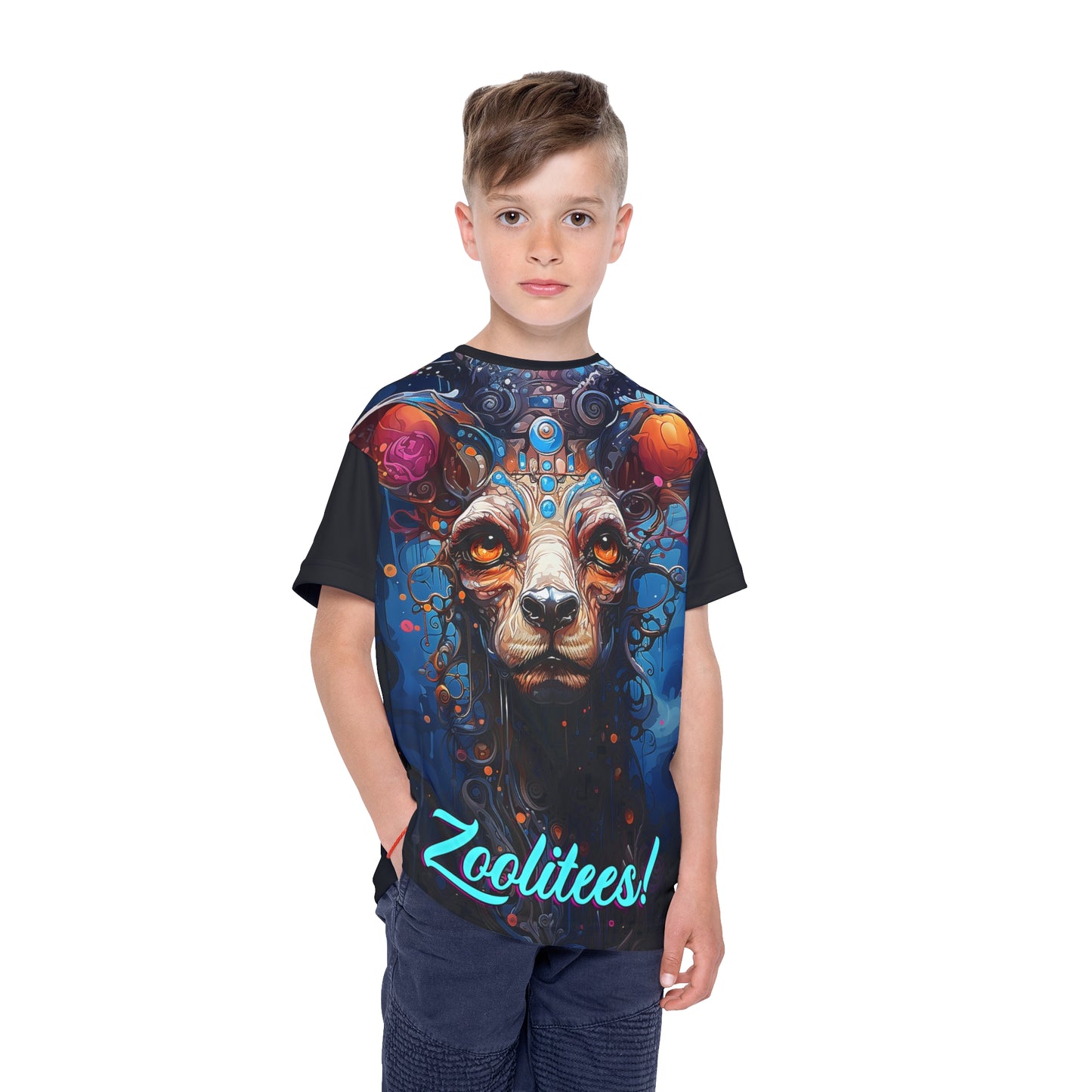 Space Deer Kids Sports Jersey (AOP)