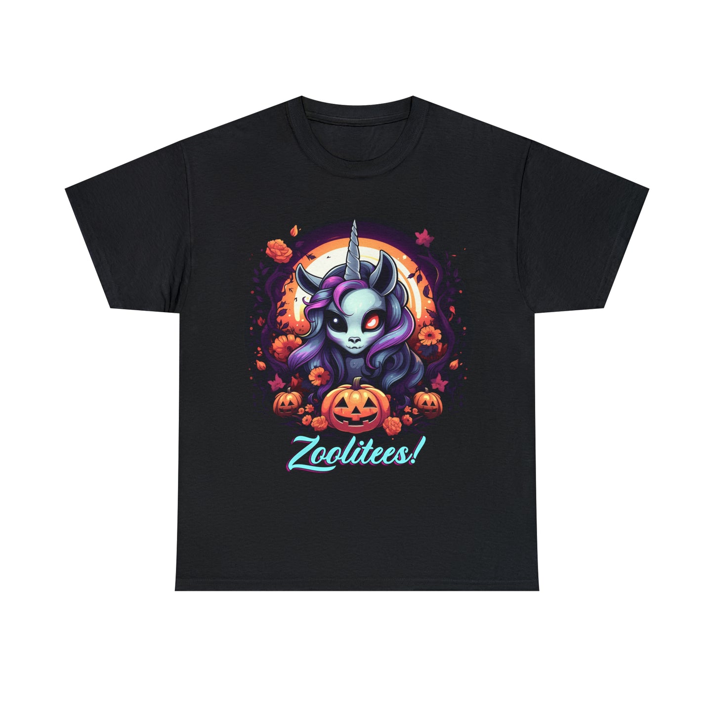 Halloween Unicorn Unisex Heavy Cotton Tee