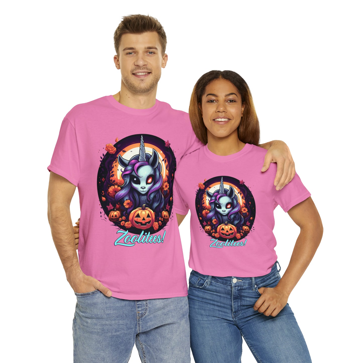 Halloween Unicorn Unisex Heavy Cotton Tee