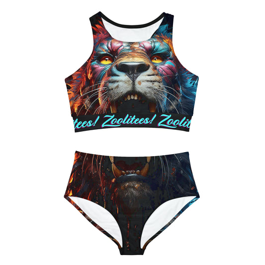Lion Roar Sporty Bikini Set