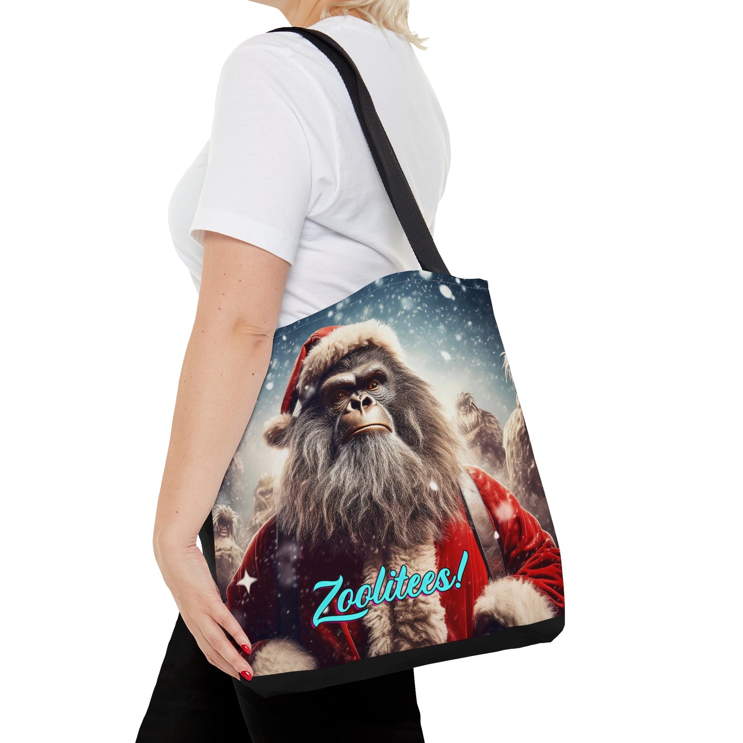 Santa Monkey Movie Tote Bag