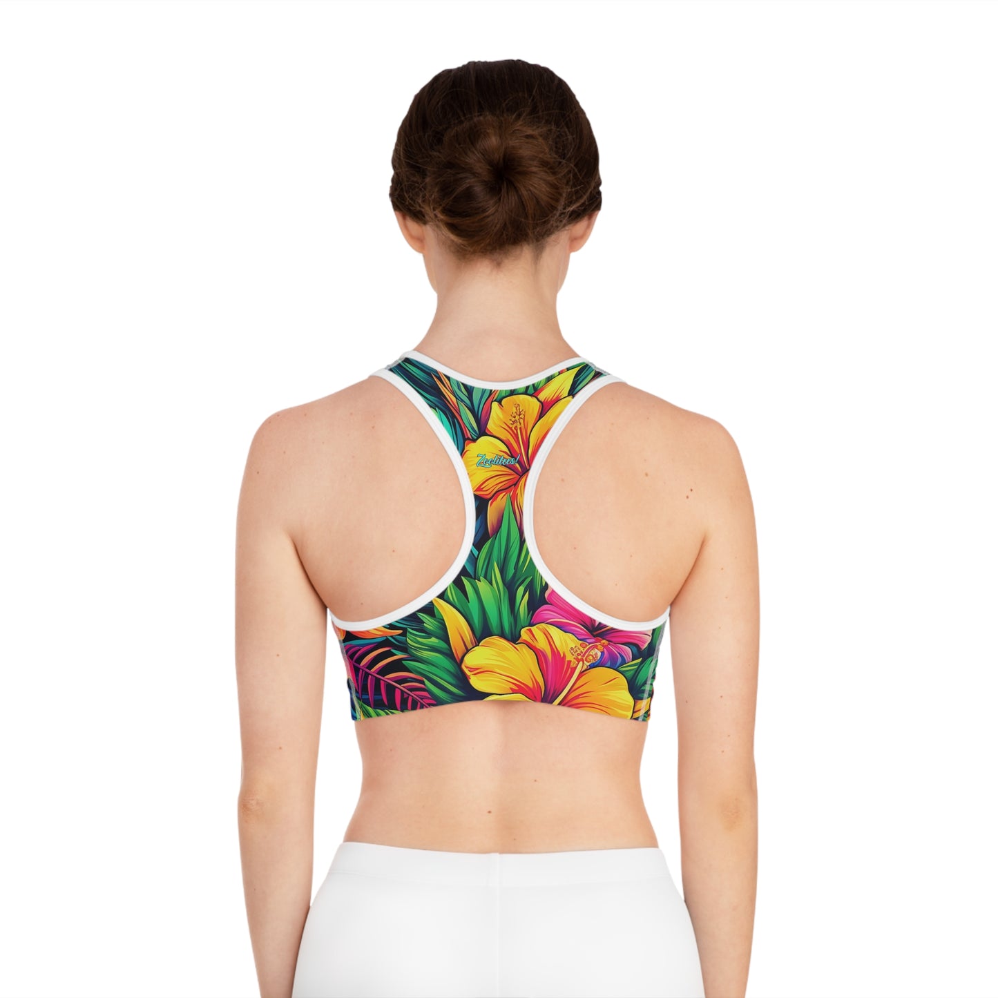 Tropical Sports Bra (AOP)