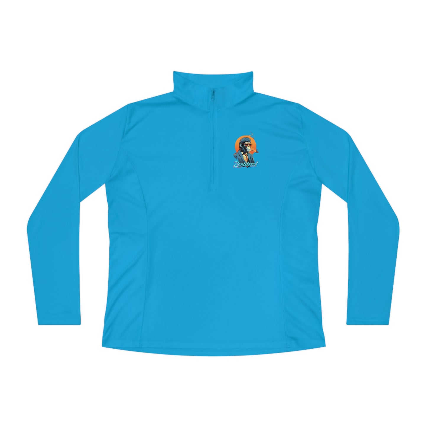 Smoking Monkey Ladies Quarter-Zip Pullover