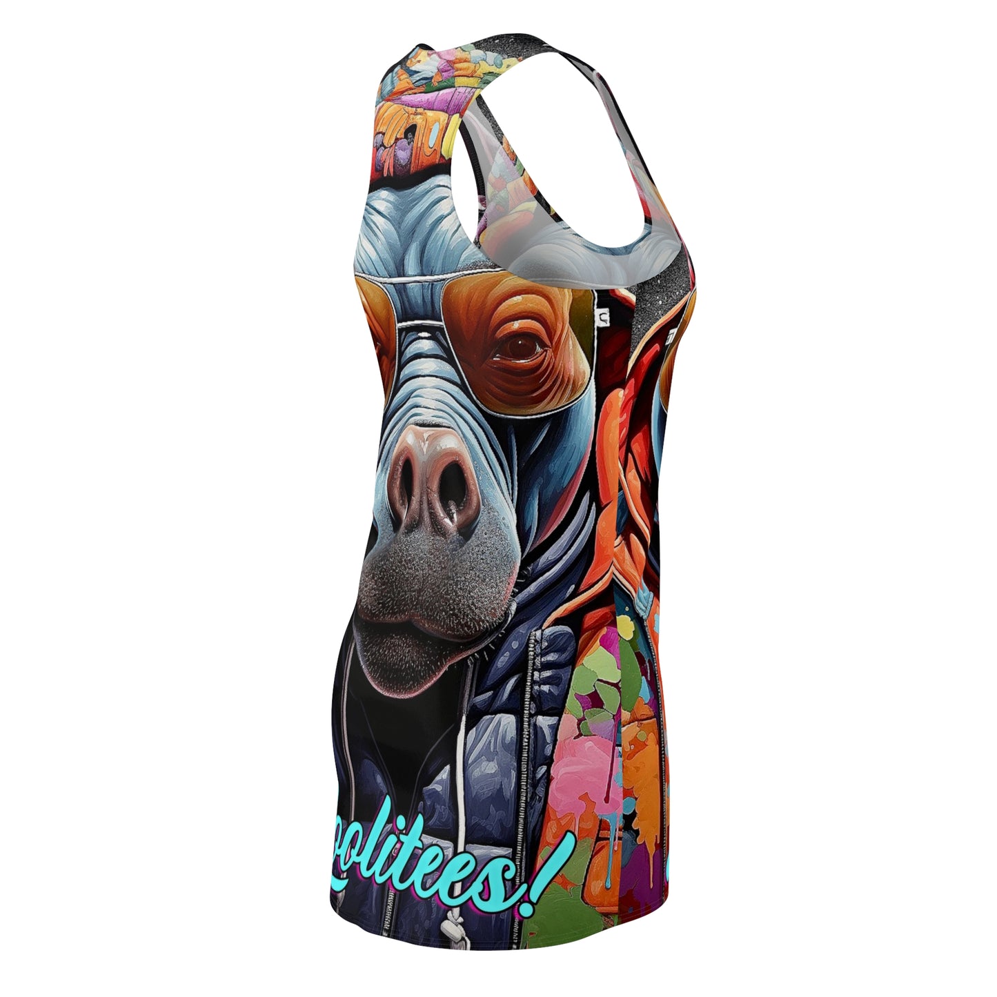 Hip-Hop Hippopotamus 2 Women's Dress