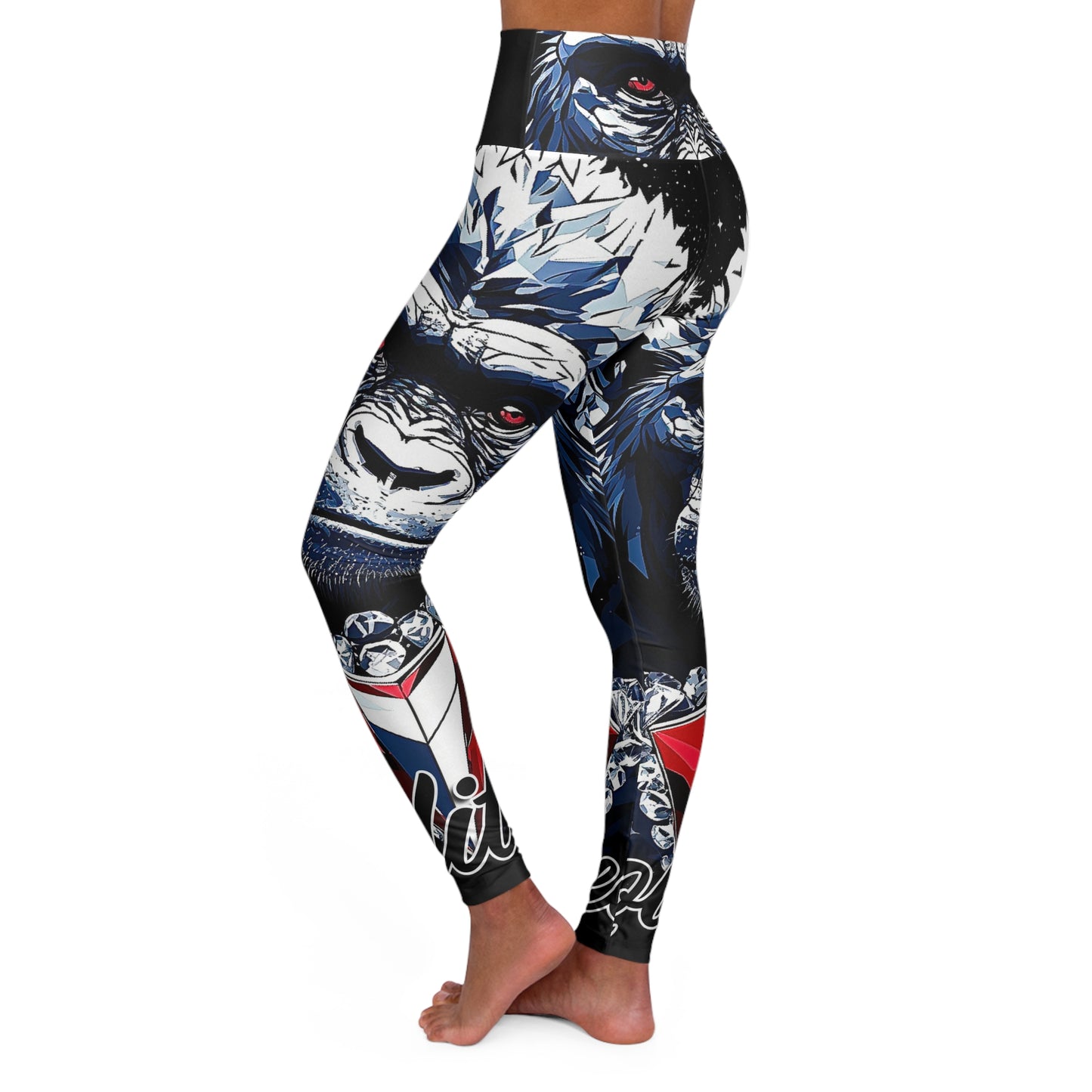 Ethan the Gorilla High Waisted Yoga Leggings