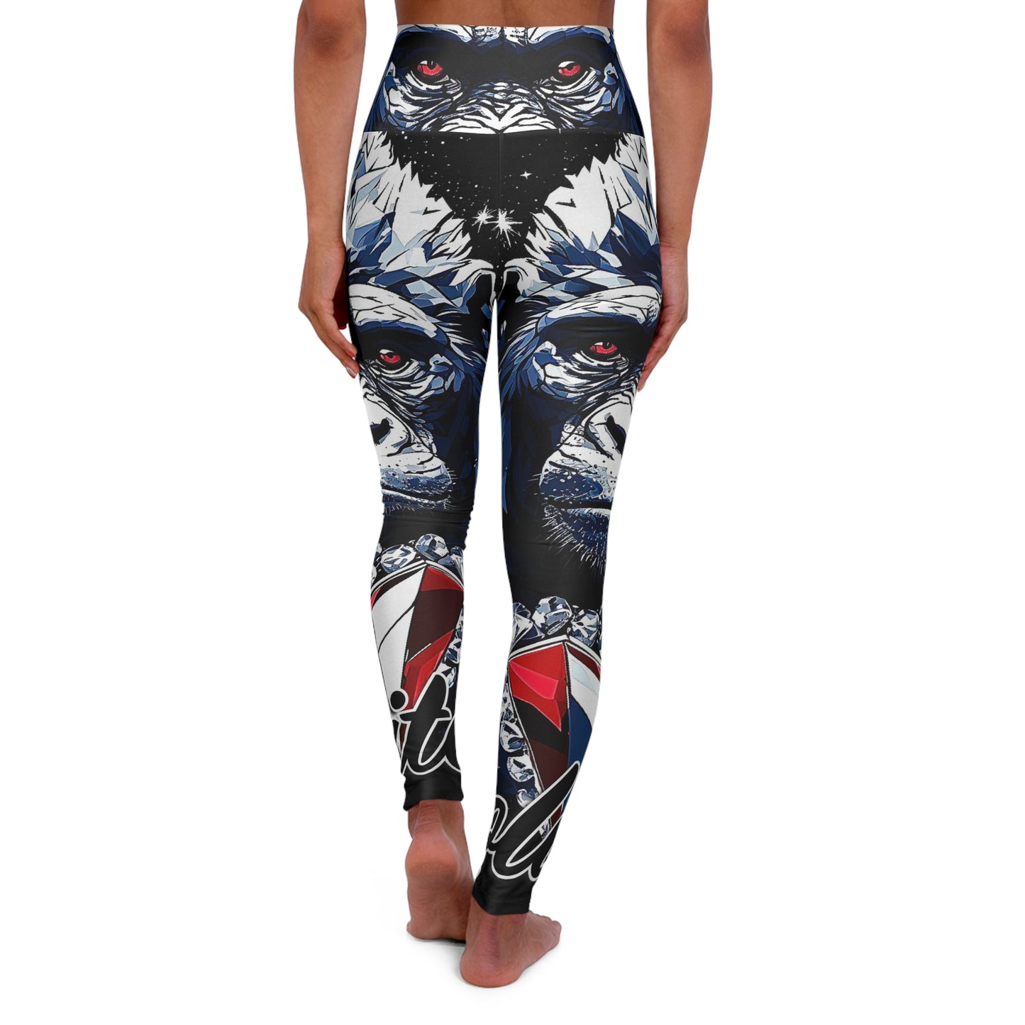 Ethan the Gorilla High Waisted Yoga Leggings