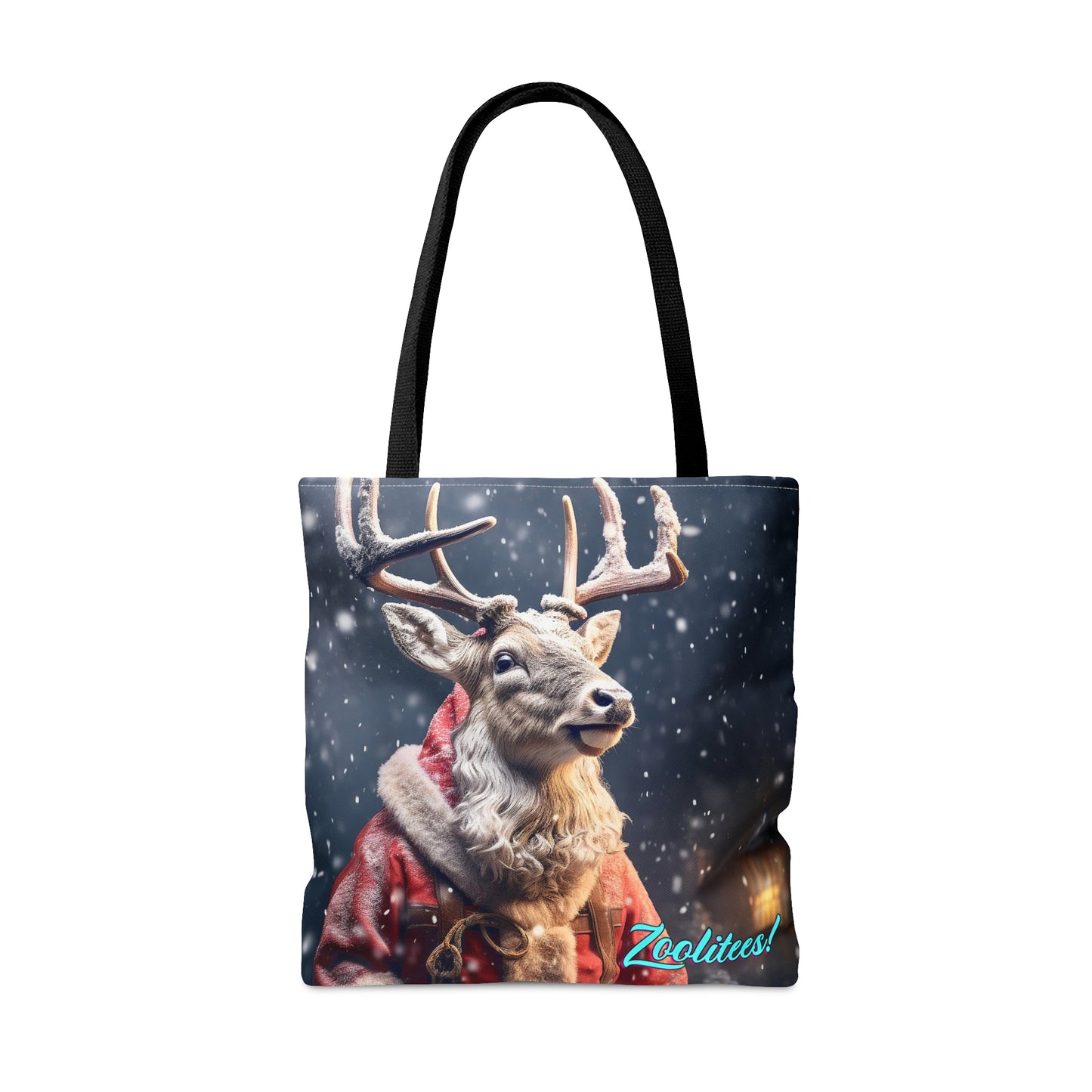 Deer Santa Tote Bag