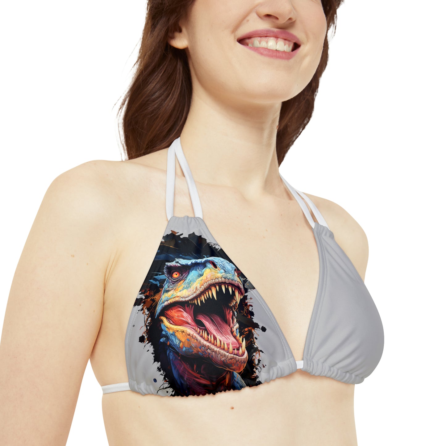 T-Rex Triangle Bikini Top