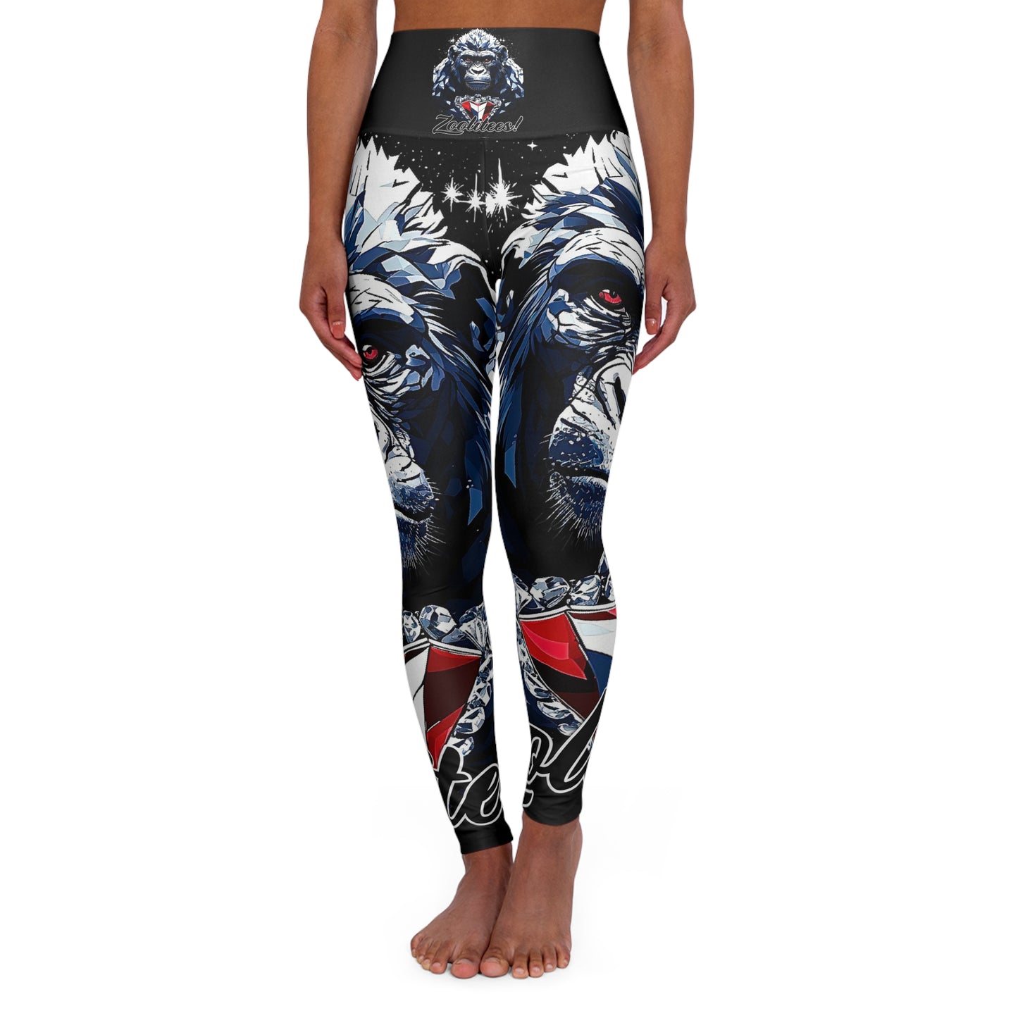 Ethan the Gorilla High Waisted Yoga Leggings