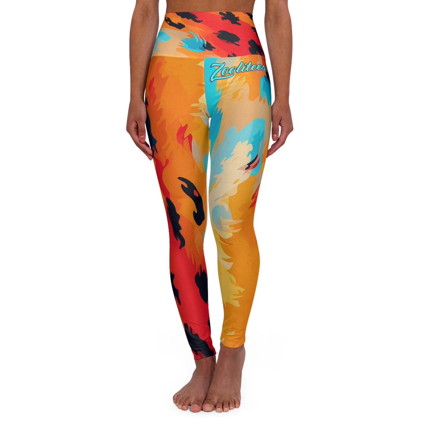 Zoolitees Leopard High Waisted Yoga Leggings (AOP)