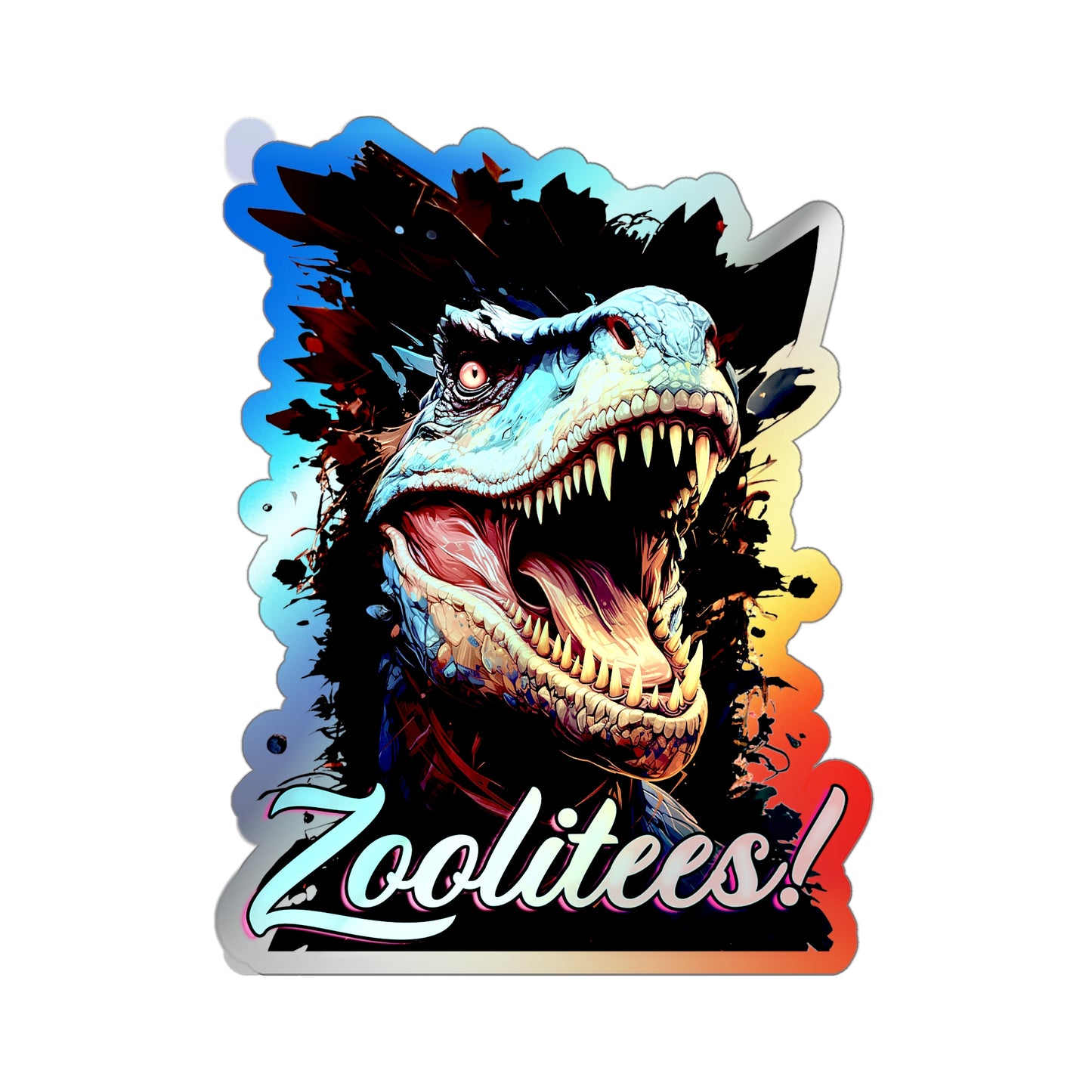 T-Rex Holographic Die-cut Stickers