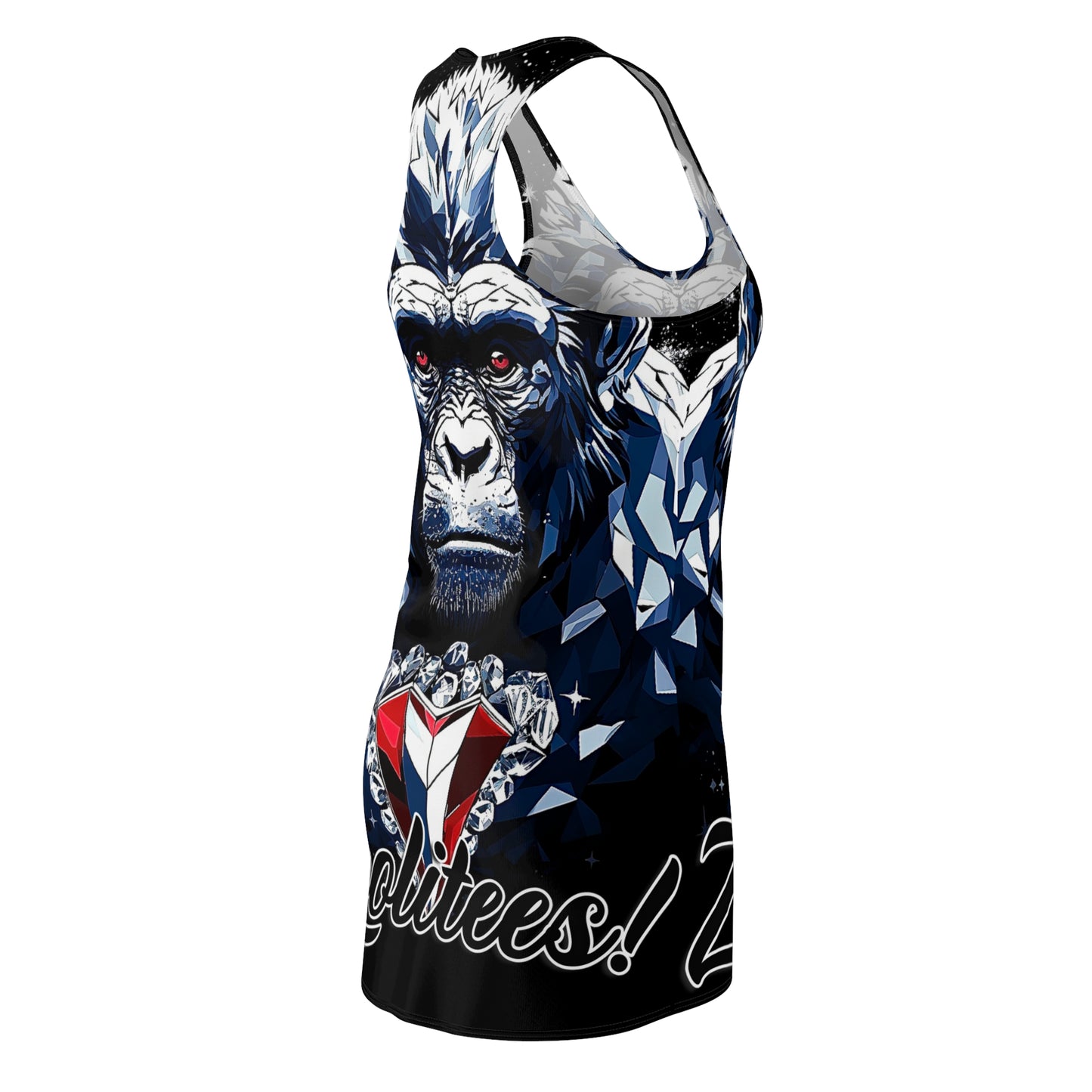 Liam the Gorilla Women's Cut & Sew Racerback Dress