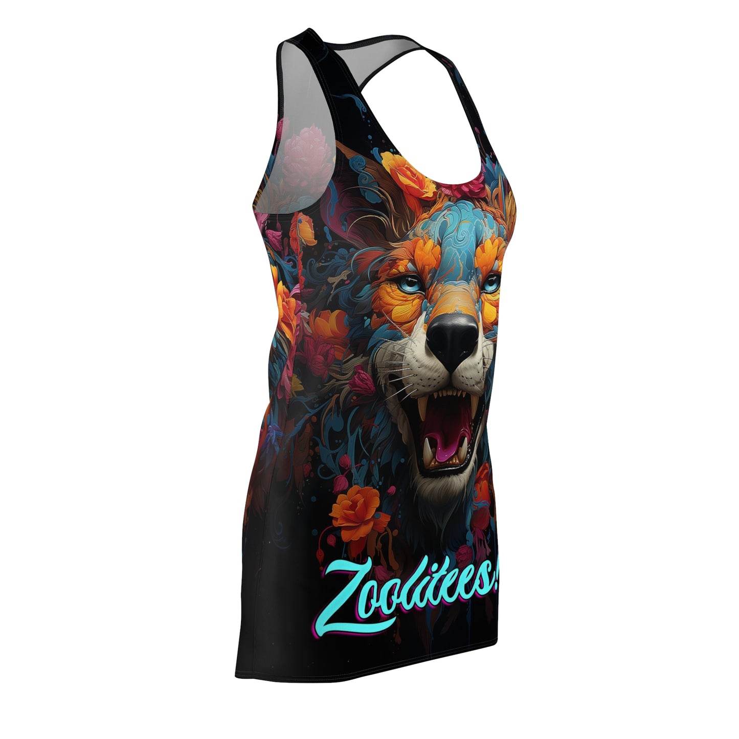 Tibetan Tiger Women's Cut & Sew Racerback Dress