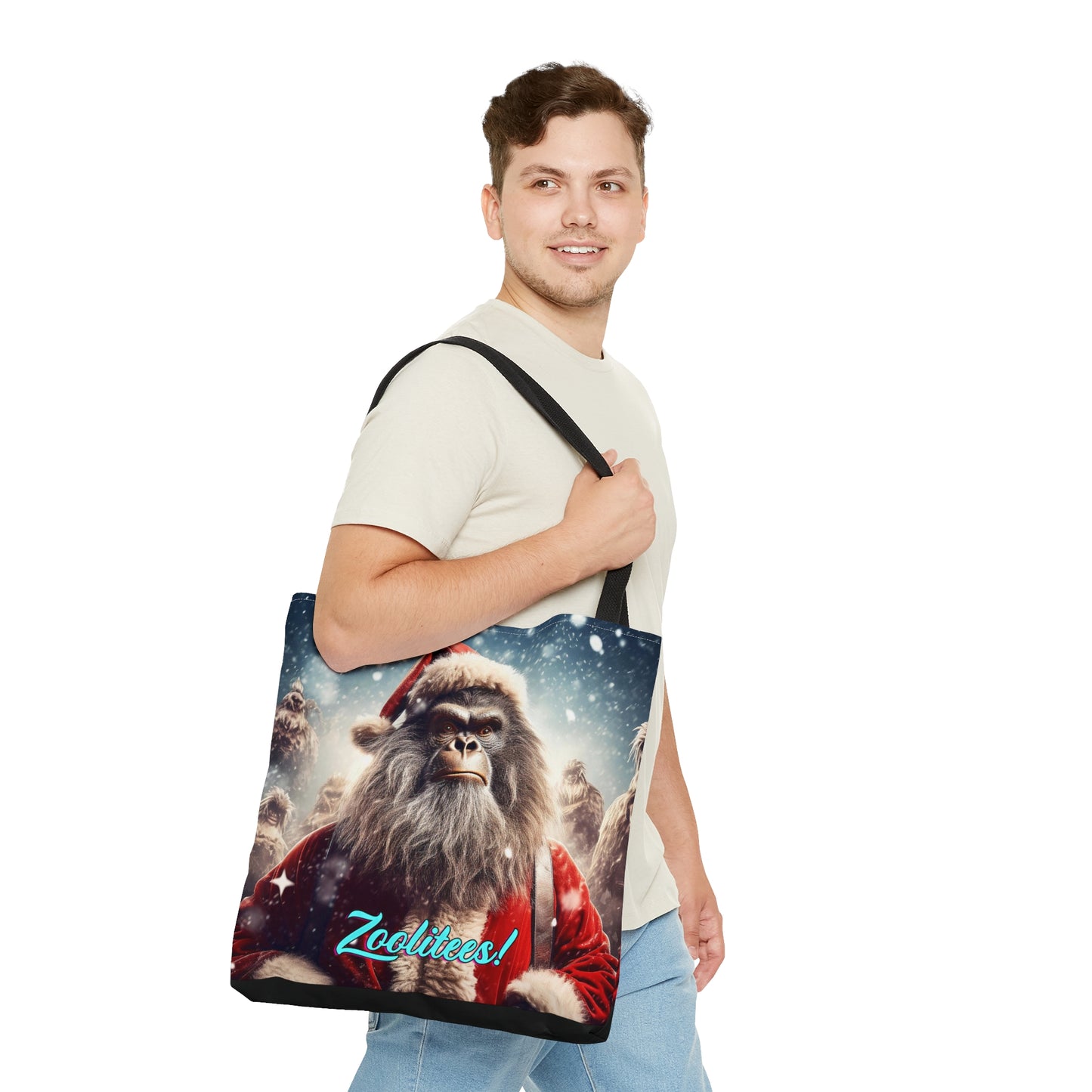 Santa Monkey Movie Tote Bag