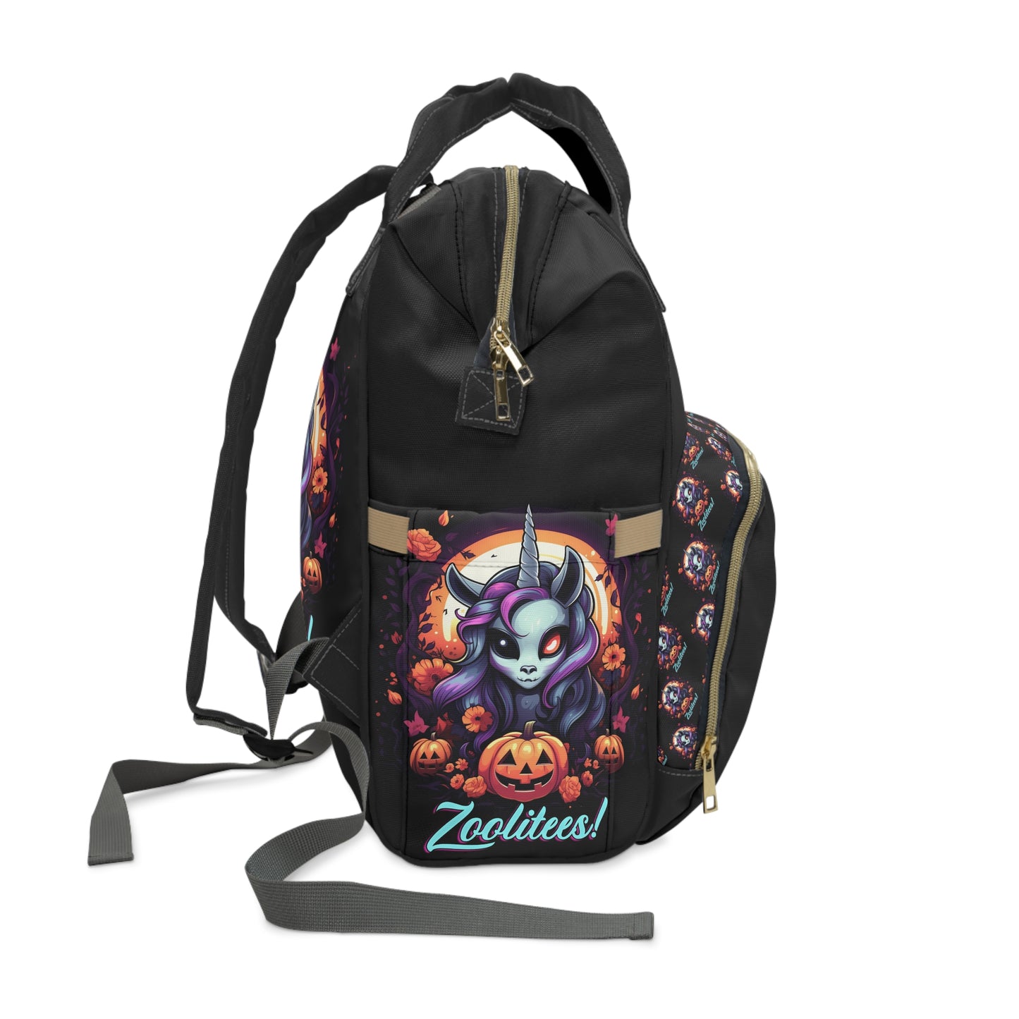 Halloween Unicorn Multifunctional Diaper Backpack