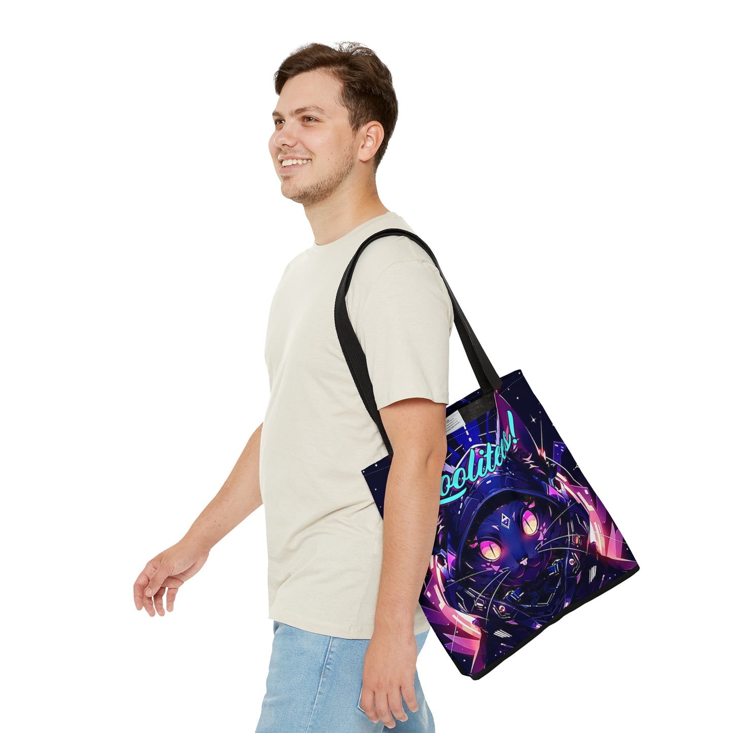 Cat Glow Tote Bag