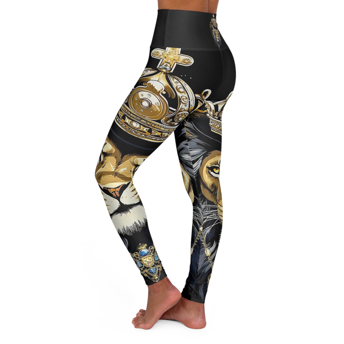 Crown Lion 1 High Waisted Yoga Leggings