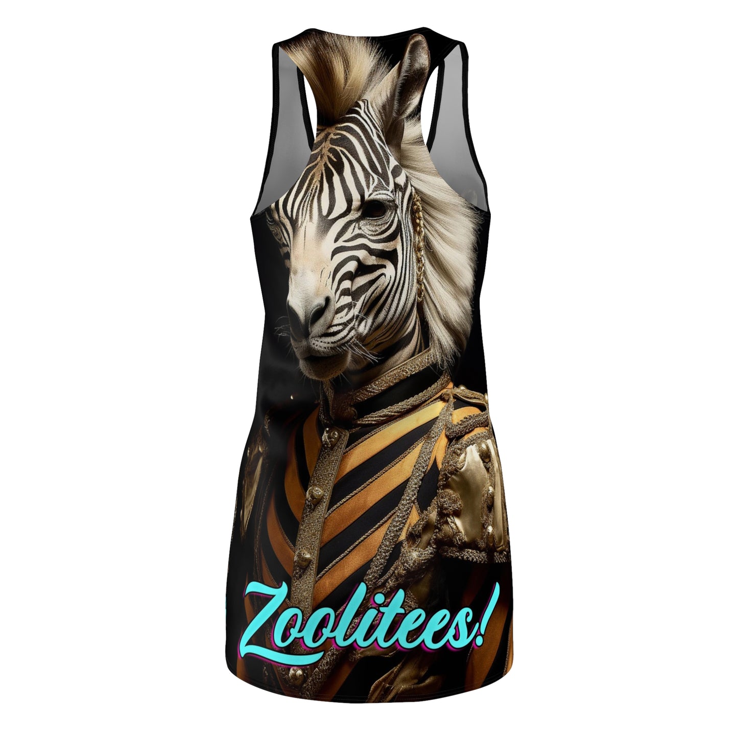 Prominent Zebra Women's Cut & Sew Racerback Dress