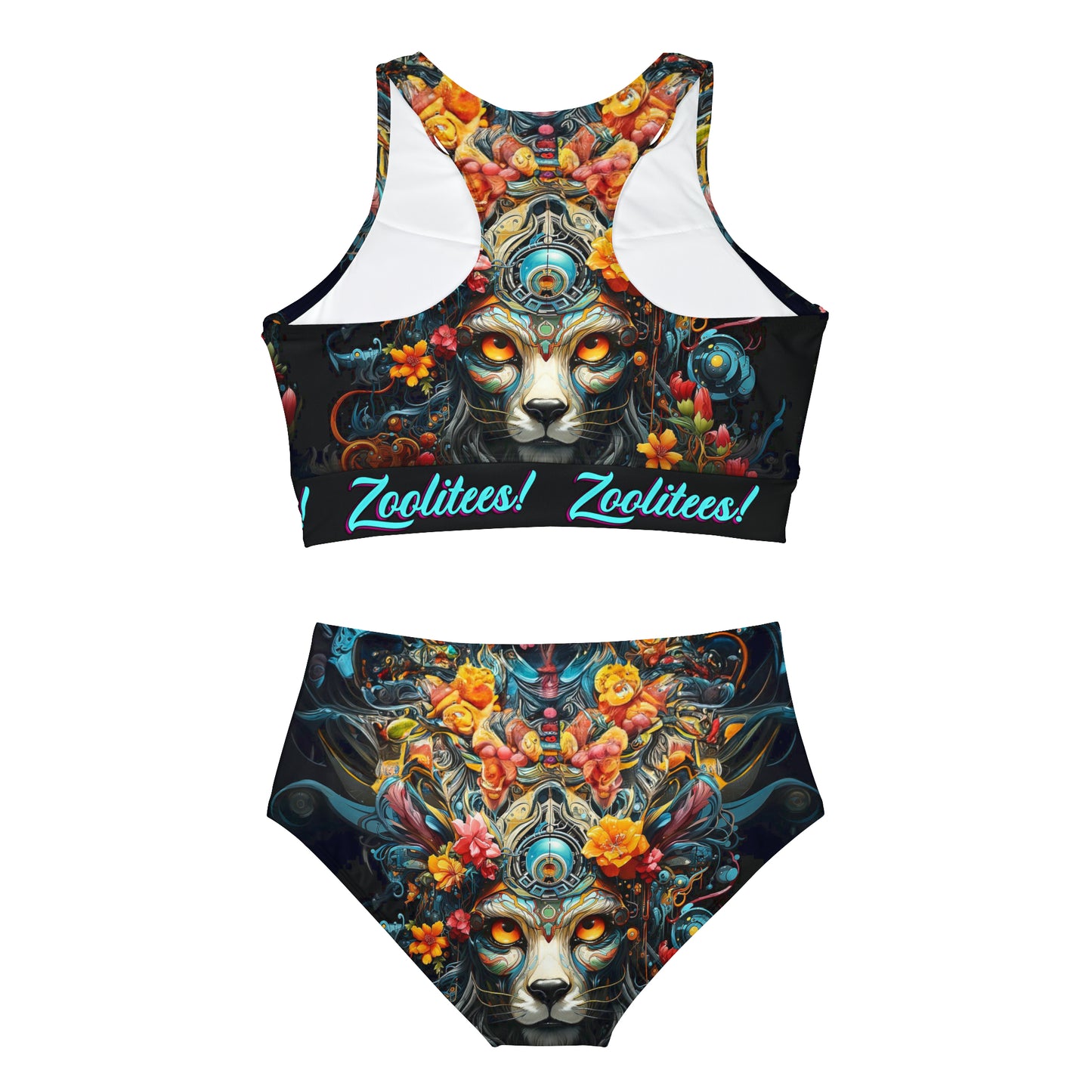 Focused Lion Sporty Bikini Set