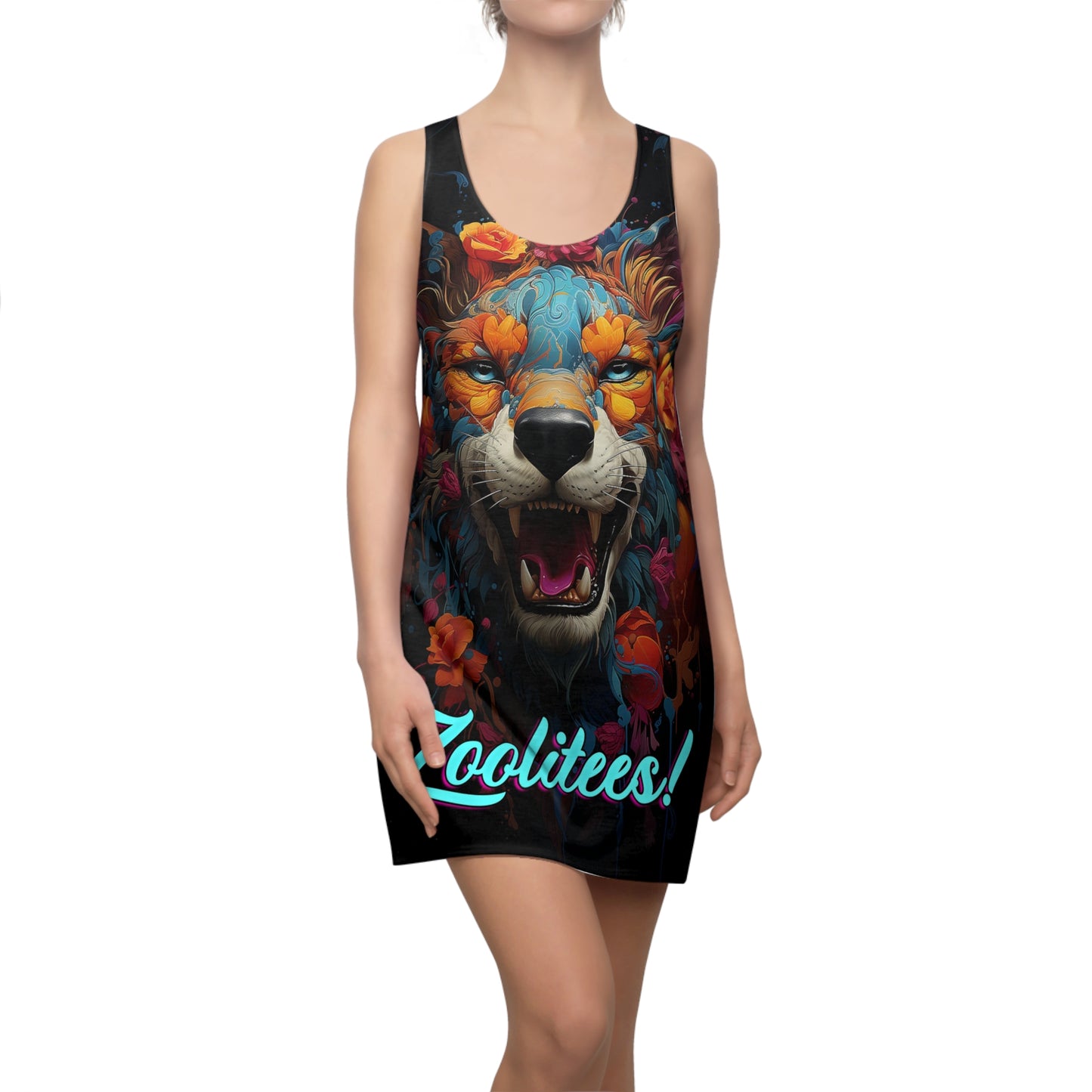 Tibetan Tiger Women's Cut & Sew Racerback Dress