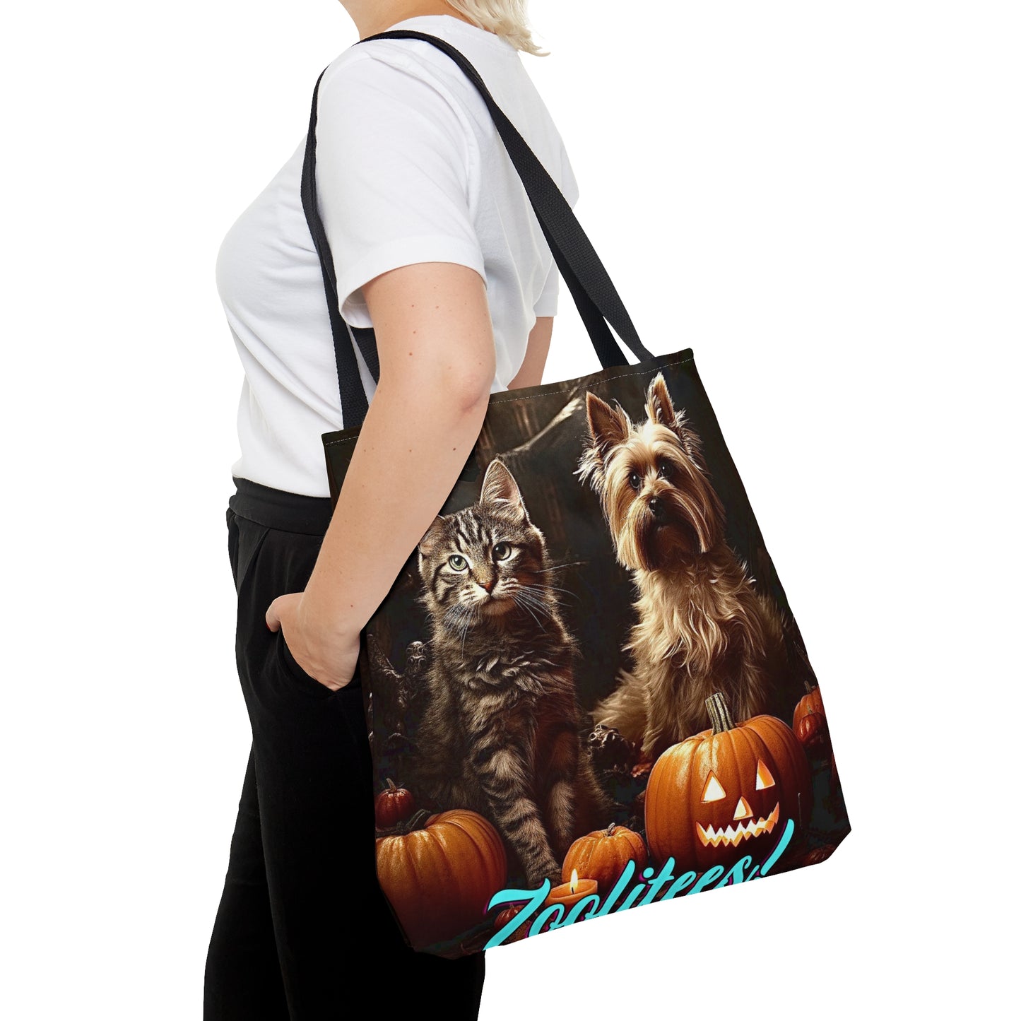 Cat & Dog Halloween Tote Bag