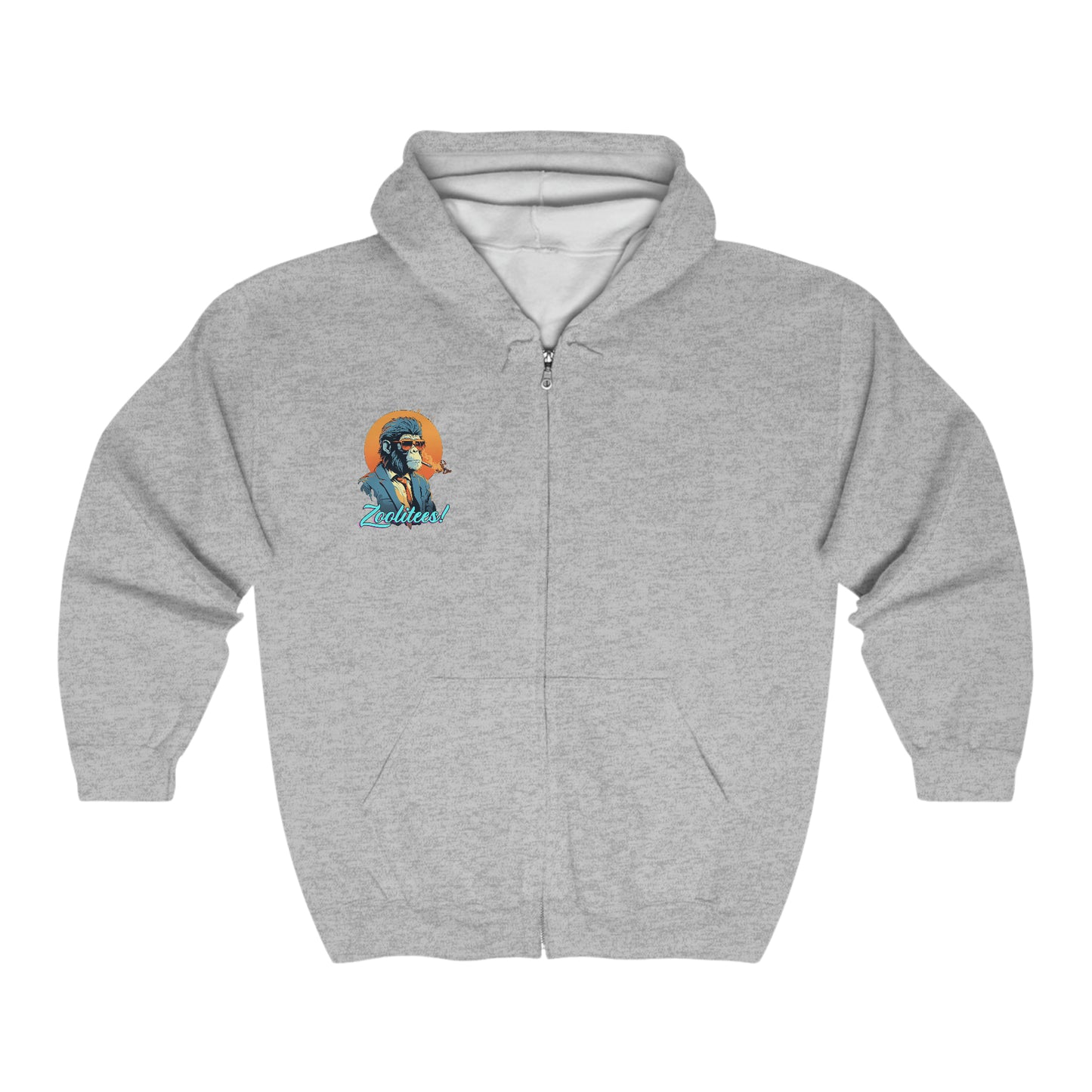 Smokin' Monkey Unisex Heavy Blend™ Full Zip Hooded Sweatshirt