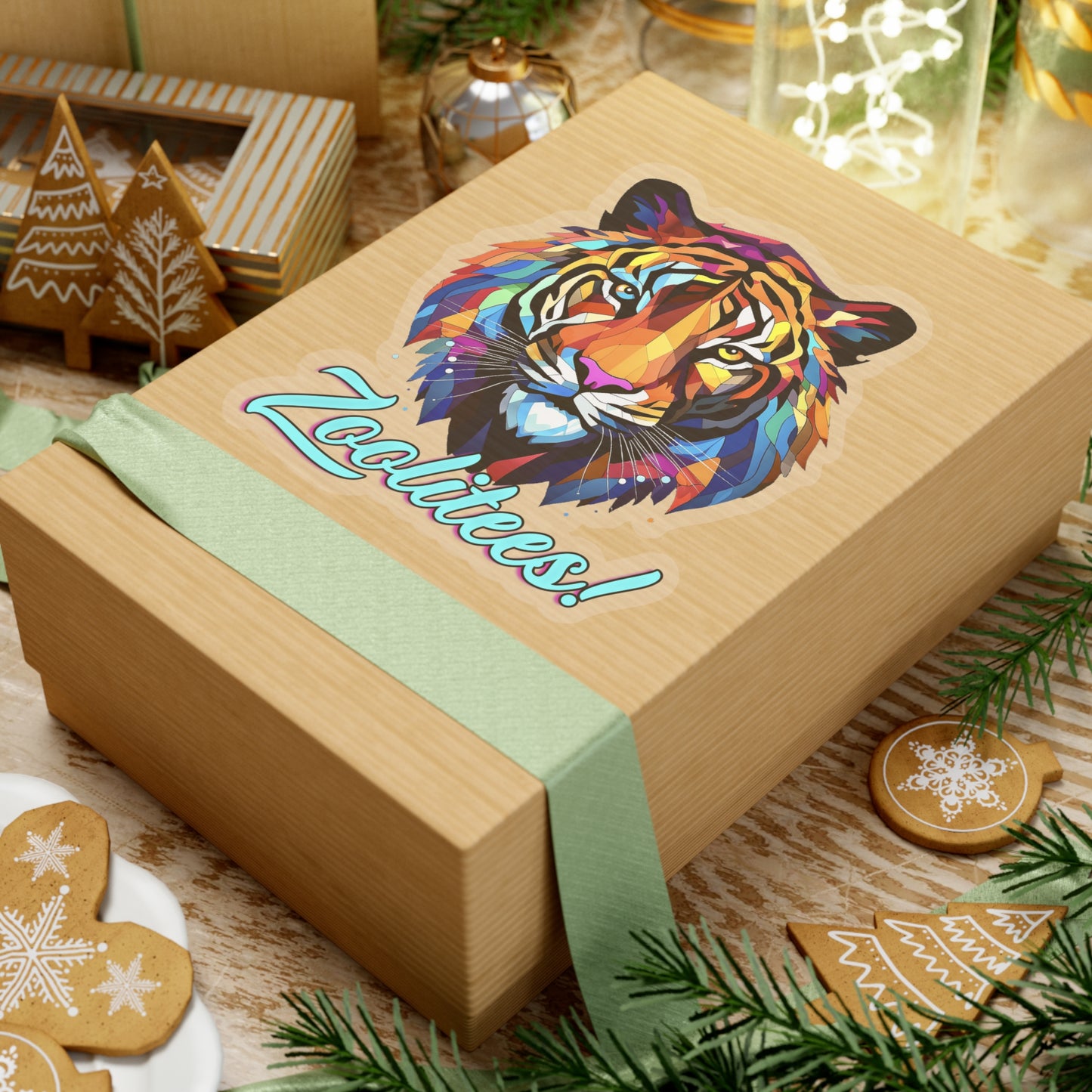 Lion Art Deco Stickers