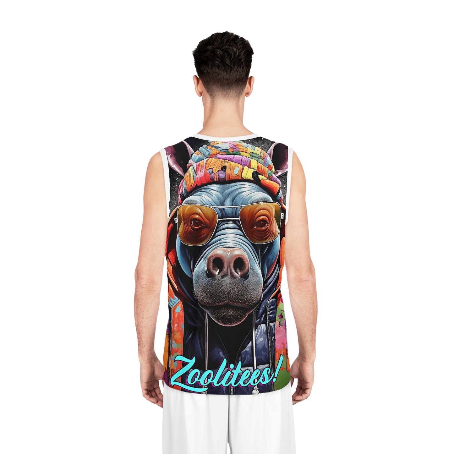 Hip-Hop Hippopotamus 2 Basketball Jersey