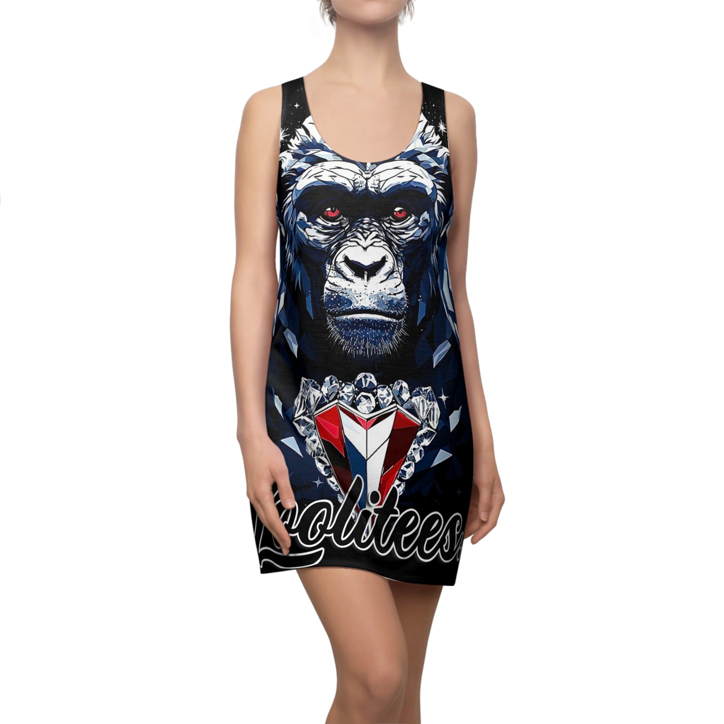 Liam the Gorilla Women's Cut & Sew Racerback Dress