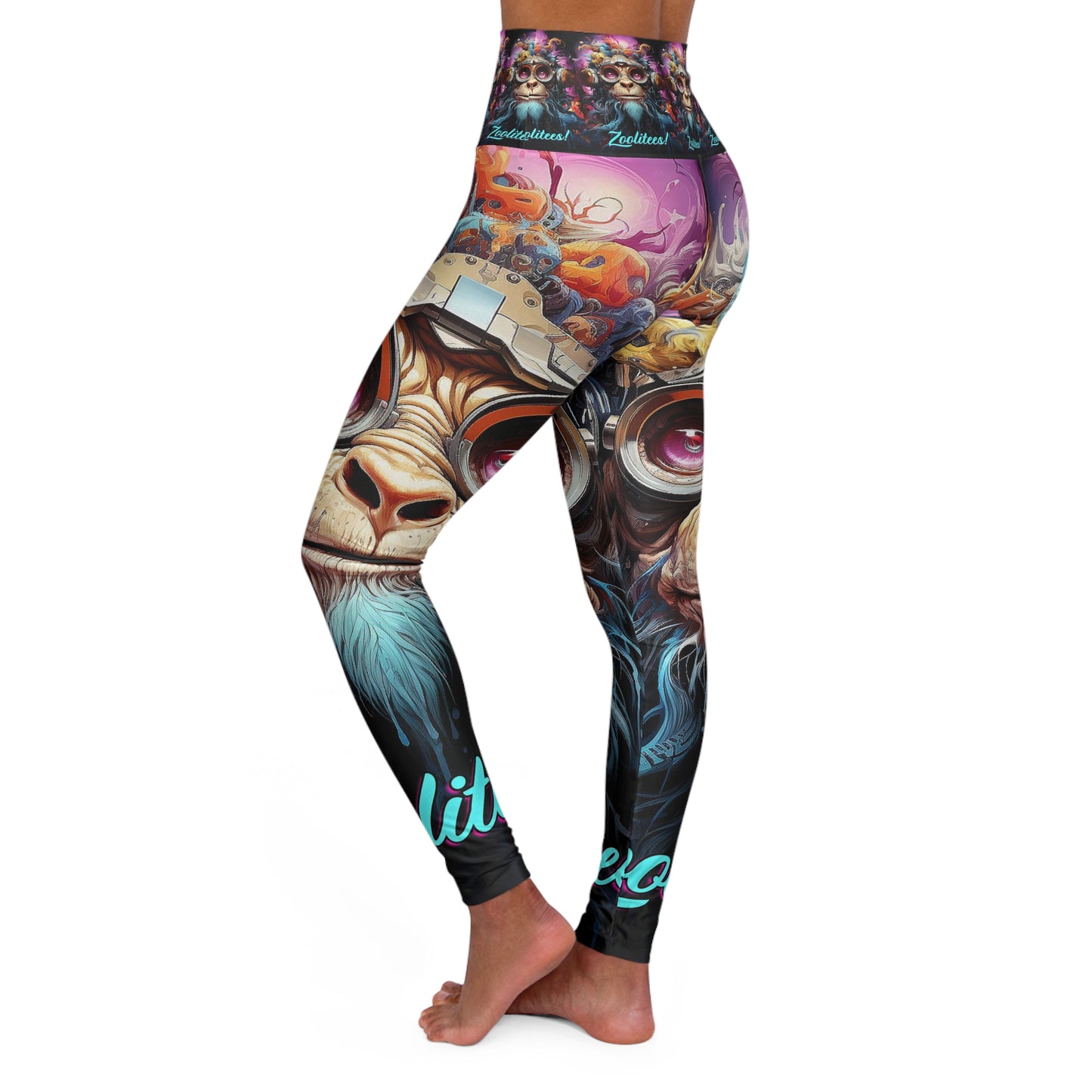 Mystic Monkey High Waisted Yoga Leggings