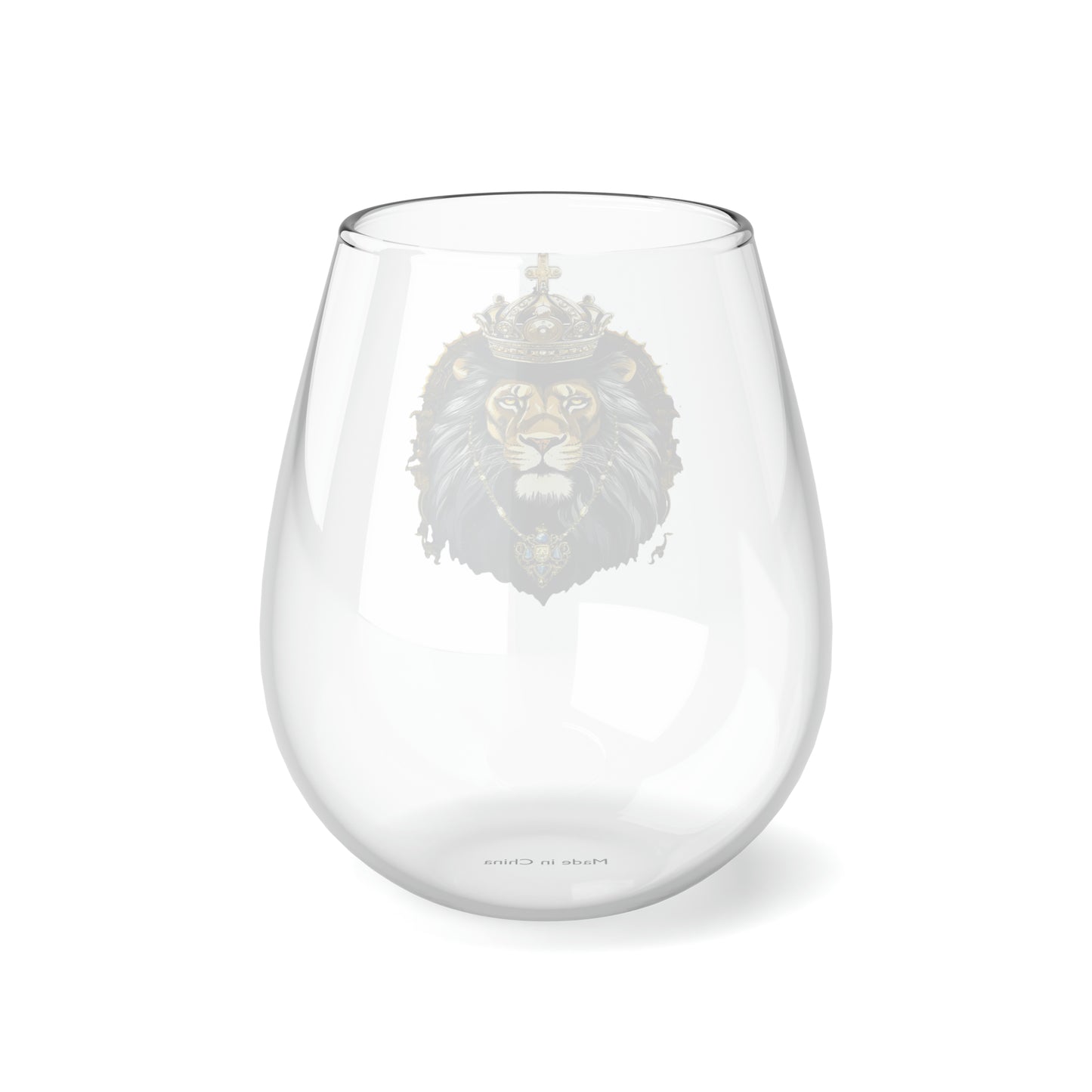 Crown Lion 1 Stemless Wine Glass, 11.75oz