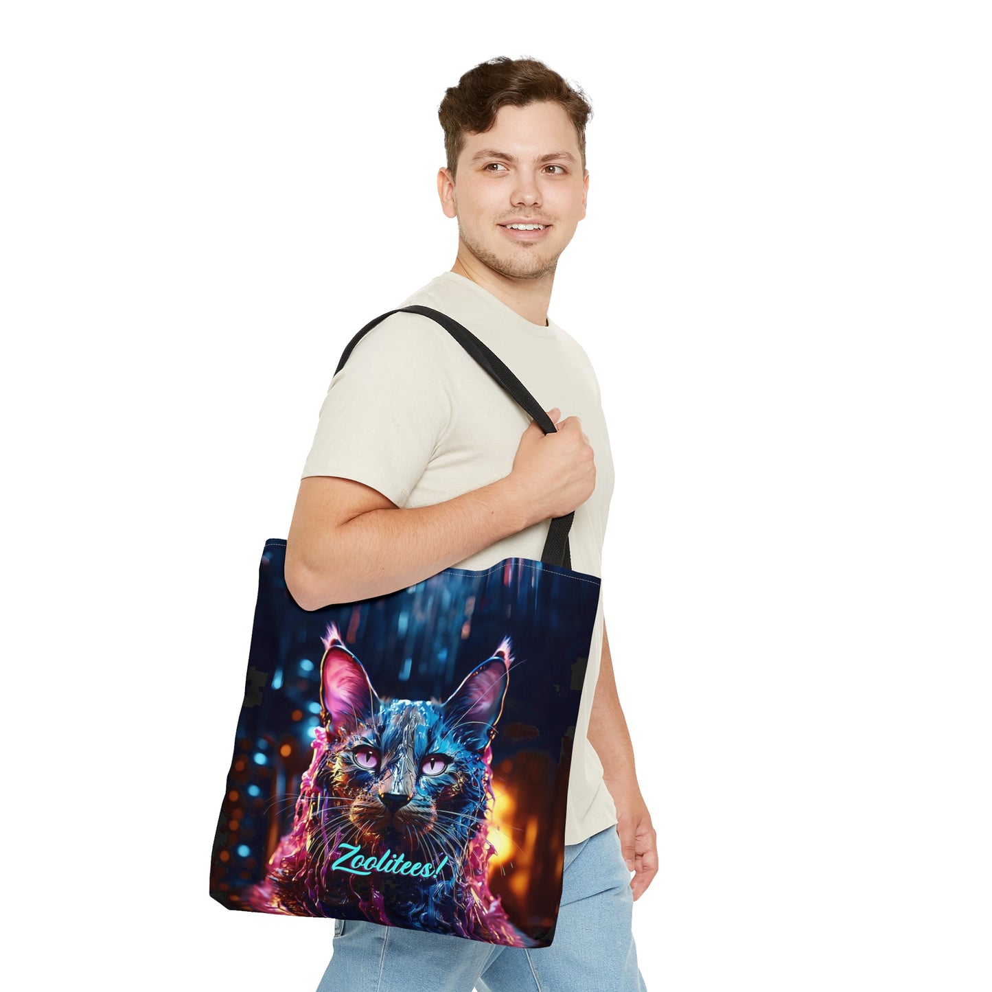 Acrylic Cat Tote Bag