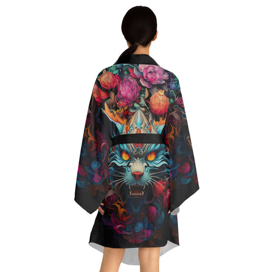 Wildcat Long Sleeve Kimono Robe