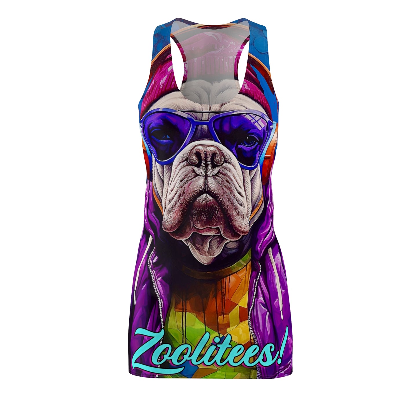 Hip-Hop English Bulldog Women's Dress