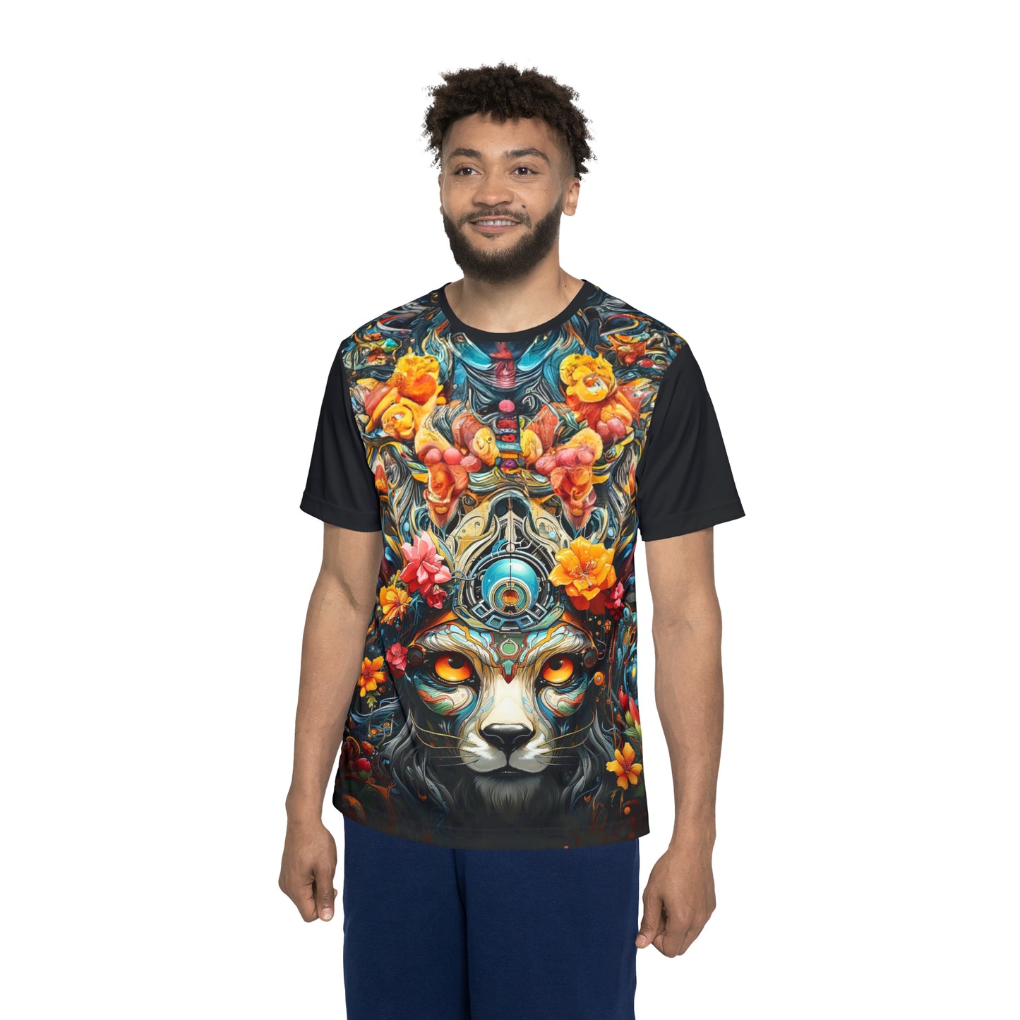 Focused Lion Men's Sports Jersey