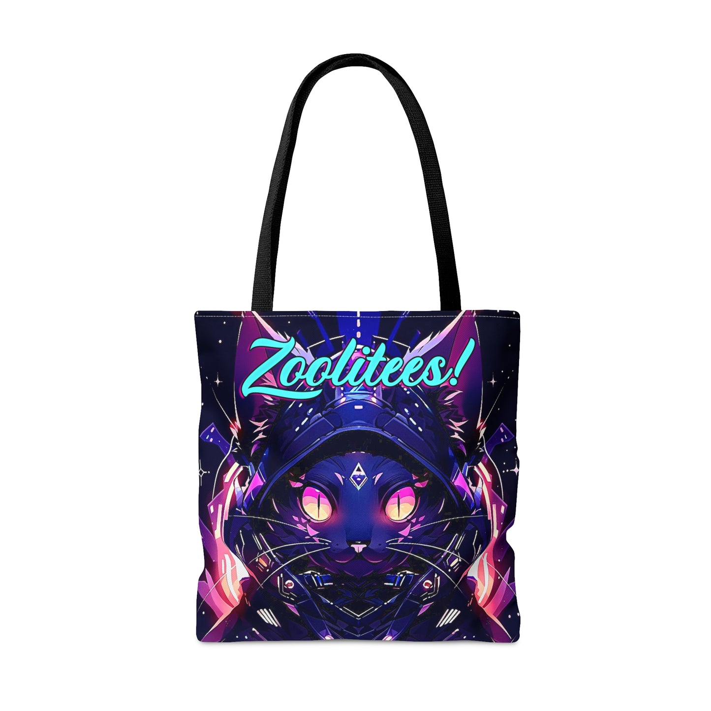 Cat Glow Tote Bag