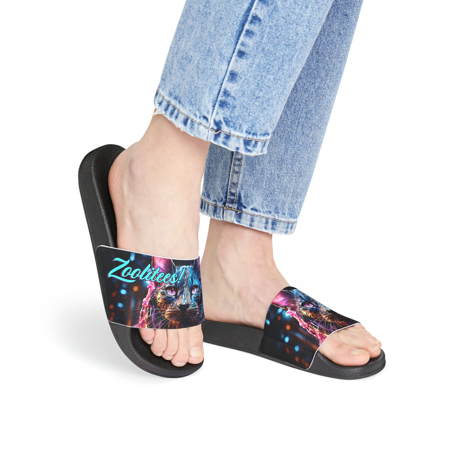 Acrylic Drip Cat Women's Sandals